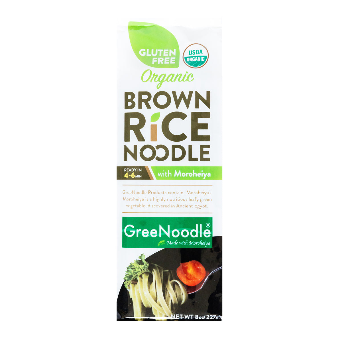 Organic Brown Rice Noodle with Moroheiya, 8oz (pack of 12) Eon Brands