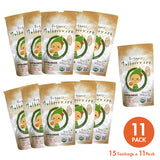 USDA Organic (11 Pack) White Mulberry Leaf Tea (15 Teabags/Pack) | Blood Sugar Balancer
