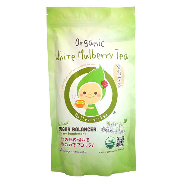 USDA Organic White Mulberry Leaf Tea (80 Tea bags)